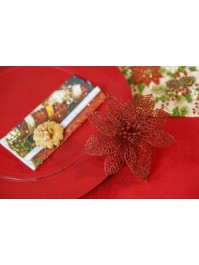 DELUXE VELVET RED TABLECLOTH 210GSM 145CM X 240CM