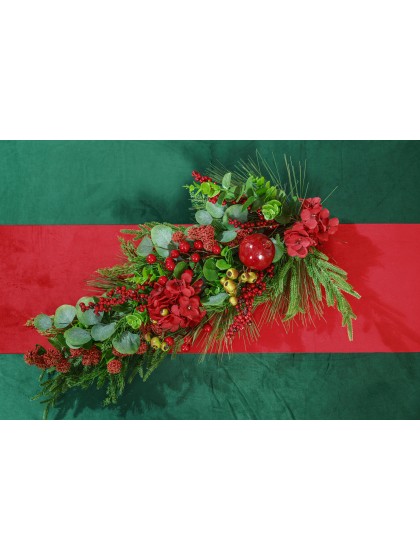 TISCHDECKE SAMT LUXUS 210GSM GRÜN IMMERGRÜN 145CM X 240CM