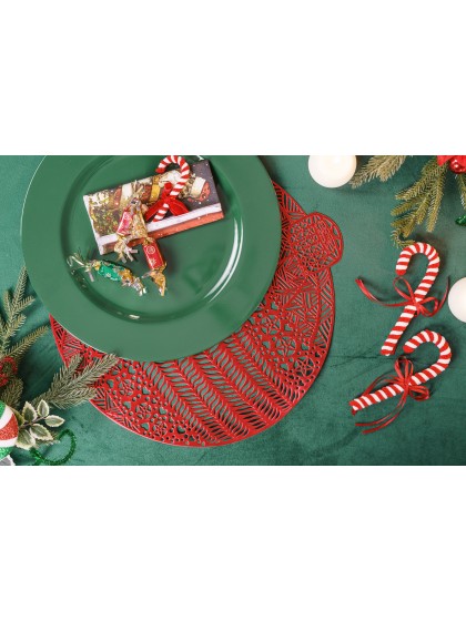 DELUXE VELVET GREEN TABLECLOTH 210GSM 145CM X 240CM