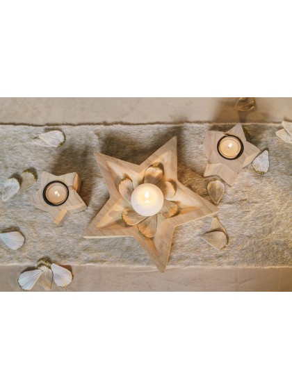 TISCHDECKE SAMT LUXUS 210GSM MANDEL 145CM X 240CM