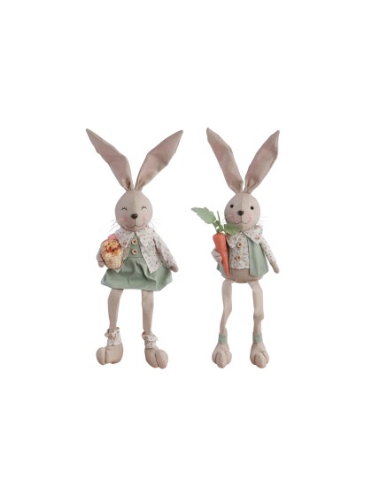 HASE ASSIS GRÜN SALBEI CHARLIE 2 SORT. 19CM X 10CM X 68CM