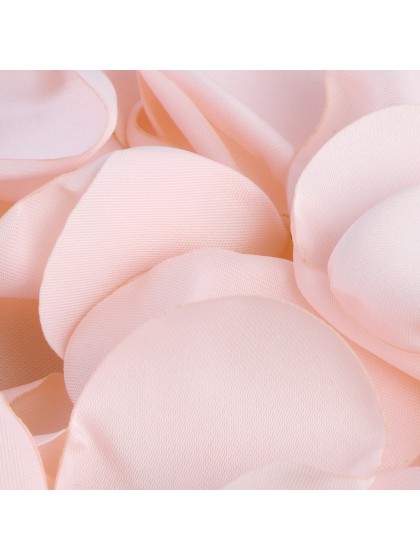 BEUTEL 50 ROSA BLÜTEN SATIN ROSA PASTELL CA. 3CM X 4CM