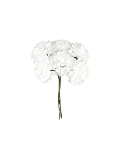 6 MINI HORTENSIEN WEISS CA. 10CM X 4CM X 14CM