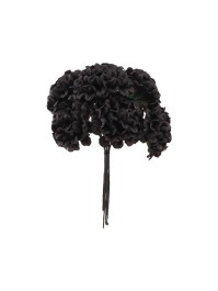 6 BLACK MINI HYDRANGEA 10CM X 4CM X 14CM