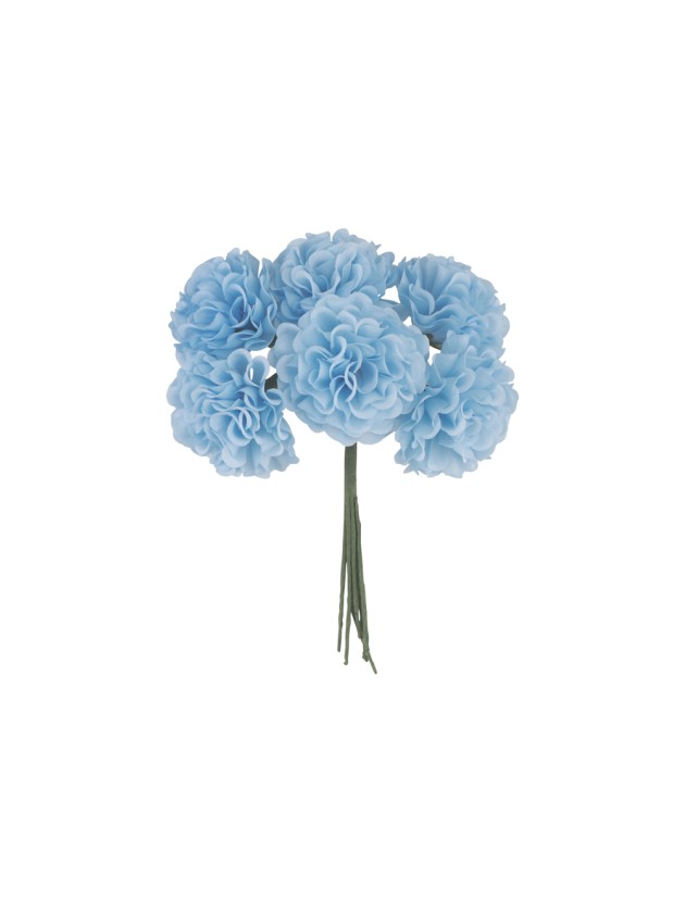 6 MINI HORTENSIAS BLEU CIEL ENV 10CM X 4CM X 14CM