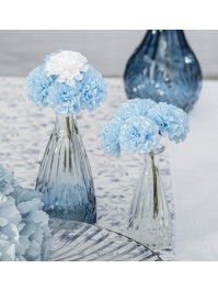 6 MINI HORTENSIEN BLAU CIEL CA. 10CM X 4CM X 14CM