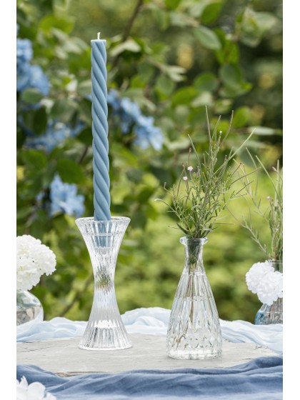 VASE ALEXANDRINE GLAS TRANSPARENT DIA 6.8CM X 14.5CM