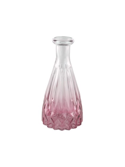 VASE ALEXANDRINE GLAS DEGRADE ROSA BLUSH DIA 6.8CM X 14.5CM