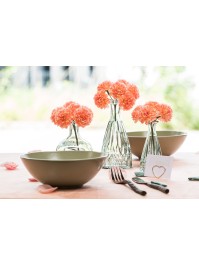 VASE ALEXANDRINE GLAS GRÜN SALBEI DIA 6.8CM X 14.5CM