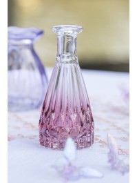 MINI VASE ALEXANDRINE GLAS DEGRADE ROSA BLUSH DIA 5CM X 10.7CM