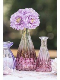 MINI VASE ALEXANDRINE GLAS DEGRADE ROSA BLUSH DIA 5CM X 10.7CM