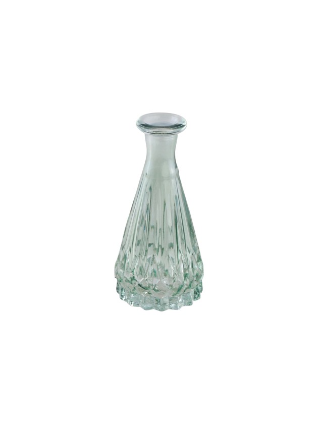 MINI VASE ALEXANDRINE VERRE VERT SAUGE DIA 5CM X 10.7CM