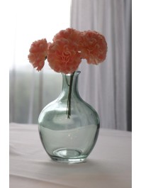 MINI VASE JEANNETTE GLAS GRÜN SALBEI DIA 7.5CM X 11CM