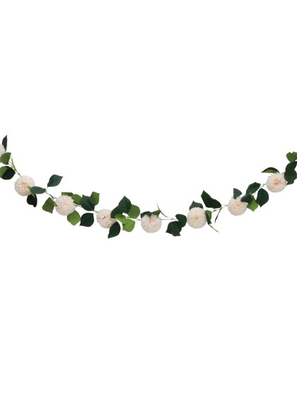 IVORY DAHLIA GARLAND 220CM