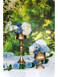 GIRLANDE 9 DAHLIEN BLAU 220CM