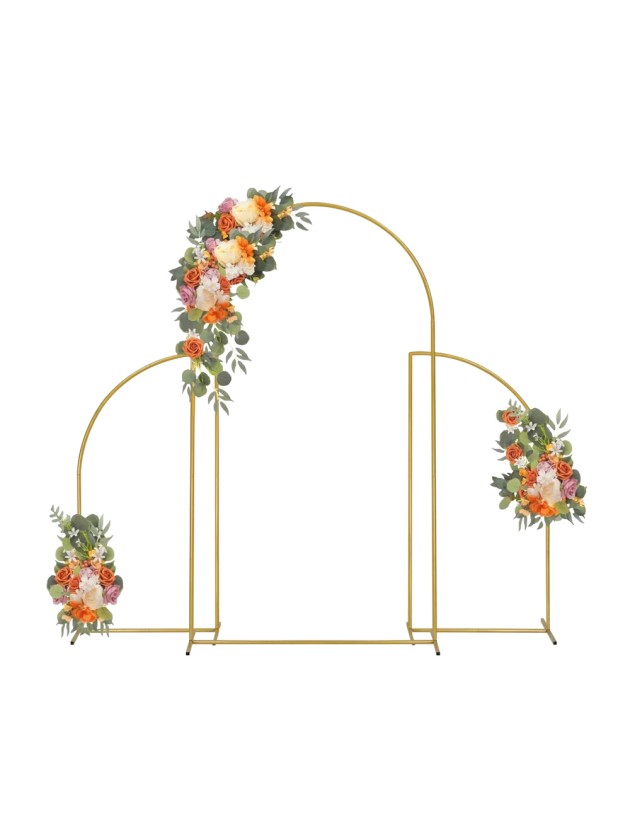 SET 3 STRUCTURES METAL VANTAUX OR 80CM X 160CM /120CM X 220CM / 80CM X 160CM