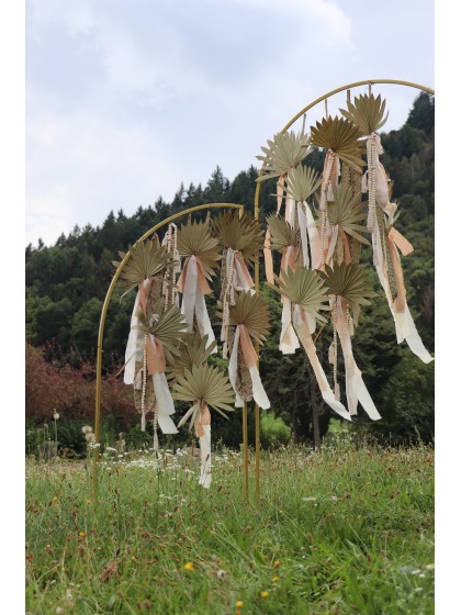 SET 3 STRUCTURES METALL VANTAUX GOLD 80CM X 160CM /120CM X 220CM / 80CM X 160CM