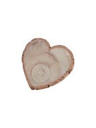BAUMSCHEIBE HERZ HOLZ 19CM X 19CM X 3CM