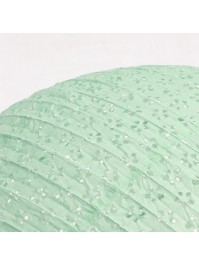 LATERNE PAPIER GM BLUMEN DURCHBROCHEN GRÜN SALBEI DIA 60CM X 56CM