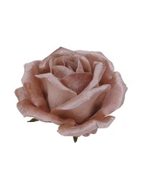 KOPF AUS ROSA SAMT ROSA PUDER DIA 28CM X 18CM