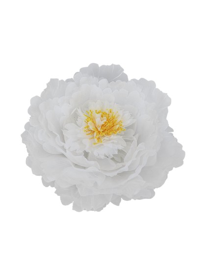 WHITE TULLE PEONY HEAD DIA 28CM X 10CM
