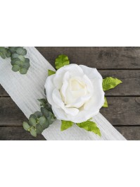 KOPF AUS ROSA ELFENBEIN DIA 28CM X 18CM