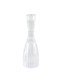 KERZENHALTER GLAS FACKELKERZE BALLERINA DIA 6.5CM X 20CM