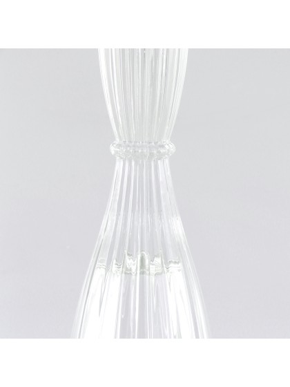 KERZENHALTER GLAS FACKELKERZE BALLERINA DIA 6.5CM X 20CM