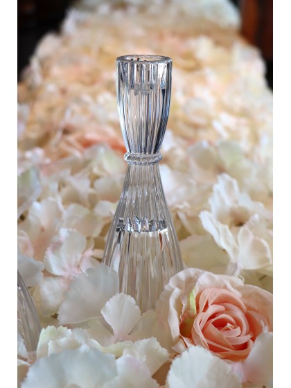 KERZENHALTER GLAS FACKELKERZE BALLERINA DIA 6.5CM X 20CM