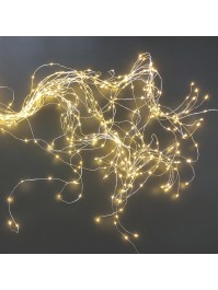 400 LED WATERFALL WARM WHITE LIGHTS - 20 LINES X 20 LED 7M