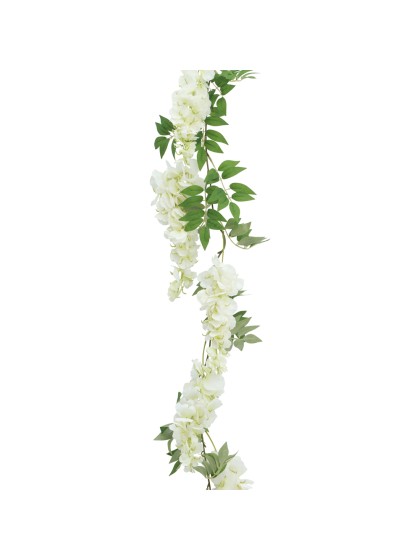 GUIRLANDE GLYCINE BLANCHE 180CM X 28CM X 9CM