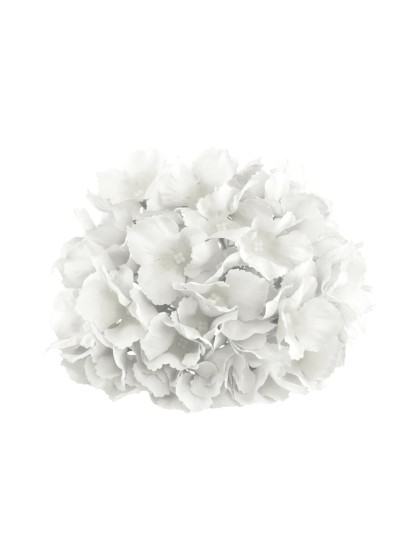WHITE HYDRANGEA HEAD DIA 20CM X 11CM