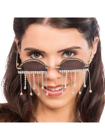 PARTY GLASSES WITH RHINESTONES 14CM X 13.5CM X 7.5CM