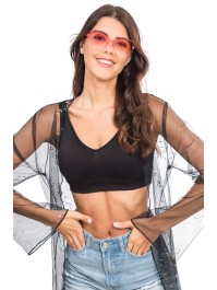 BRILLE KUNSTSTOFF FORM HERZ GETONTE GLASER ROSA 14 cm x 14 cm x 5,5 cm