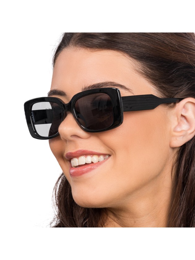 LUNETTES CHIC NOIRES 14CM X 14.5CM X 4.8CM