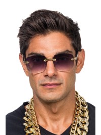 BRILLE OHNE FASSUNG GETONTE GLASER SCHWARZ 15 cm x 14 cm x 5,3 cm