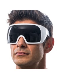 BRILLE MASKE MIT FASSUNG WEISS 15 cm x 16 cm x 8,2 cm