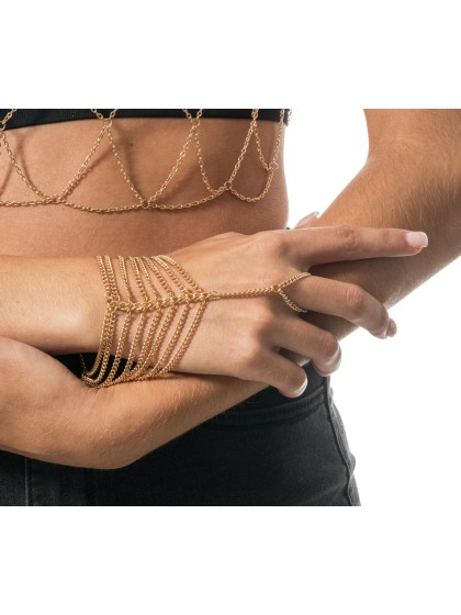 HANDSCHMUCK KETTE GOLD DU