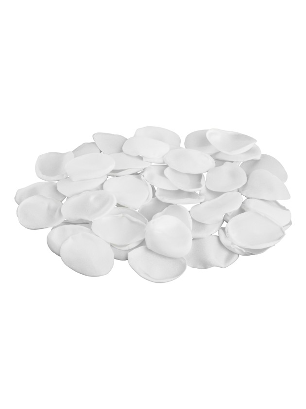 BEUTEL 400 ROSA BLÜTEN SATIN WEISS EPS 3CM X 4CM