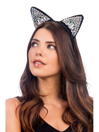 HAARREIF OHREN AUS KATZE DIAMANTEN 22CM x 17CM