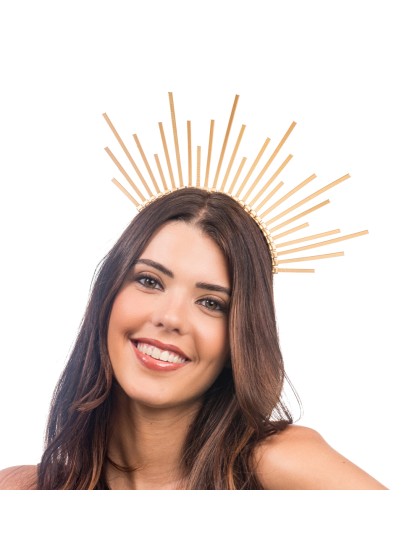 GOLDEN CROWN HEADBAND 28CM X 24CM