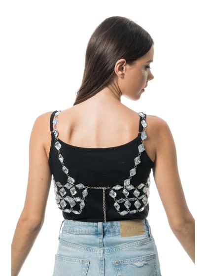 TOP FESTIVAL DIAMANTEN TRANSPARENT Einheitsgröße