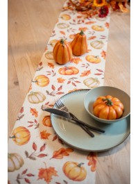 TISCHLÄUFER STOFF VINTAGE HERBST 28CM X 3M