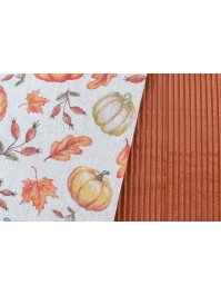 AUTUMN VINTAGE FABRIC TABLE RUNNER 28CM X 3M