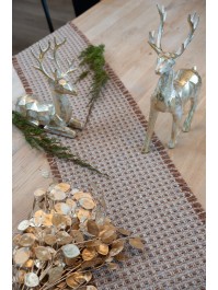 BUNCH OF 3 BRANCHES OF GOLDEN LEAVES 15CM X 10CM X 50CM