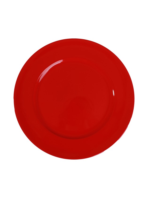 SOUS-ASSIETTE PP ROUGE BRILLANT DIA 33CM