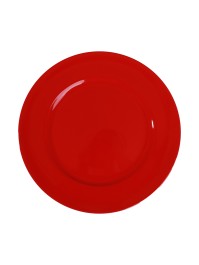 SHINY RED PP CHARGER PLATE DIA 33CM