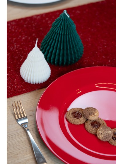 SOUS-ASSIETTE PP ROUGE BRILLANT DIA 33CM