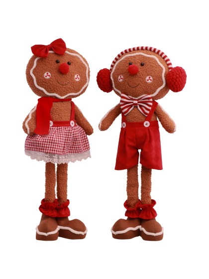 LEBKUCHEN GINGER CANDY STRIPES BEINE TELESKOP 2 ASSORTIS 27CM X 11CM X 56CM