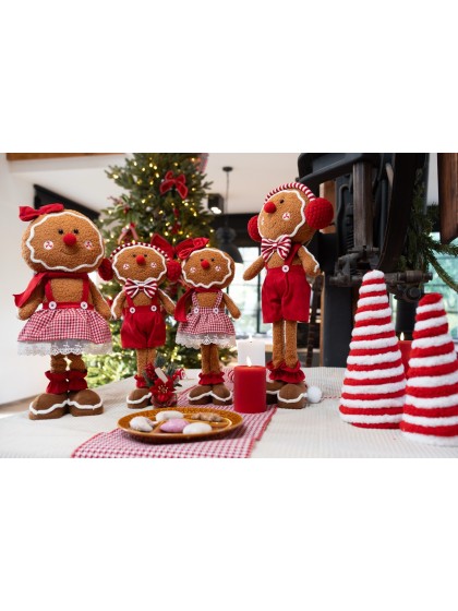 LEBKUCHEN GINGER CANDY STRIPES BEINE TELESKOP 2 ASSORTIS 27CM X 11CM X 56CM